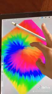 Draw stickers the easy way by tracing photos on procreate 5x! How To Make Tie Dye In Procreate Video Digital Art Tutorial Procreate Ipad Tutorials Digital Drawing