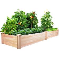 Greenes Fence 2 Ft X 8 Ft X 10 5 In Original Cedar Raised Garden Bed Rc24966t The Home Depot Cedar Raised Garden Beds Raised Garden Kits Vegetable Garden Raised Beds