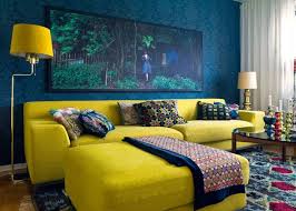 Navy And Mustard Yellow Living Room Ikea Living Room Blue Living Room