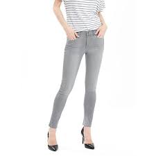 Banana Republic Womens Gray Skinny Ankle Jean 60 Liked On Polyvore Featuring Jeans Dark Gray Skinny Ankle Jeans Low Rise Skinny Jeans Grey Skinny Jeans