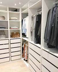All you'll need is a malm chest of four drawers from ikea, and two ikea vikedal mirrored doors. Ikea Closet Inspiration Crazy Wonderful Walk In Closet Ikea Closet Remodel Closet Layout