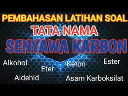 Sifat asam karboksilat yaitu:, 3. Pembahasan Latihan Soal Tata Nama Senyawa Karbon Alkohol Eter Aldehid Keton Asam Alkanoat Ester Youtube