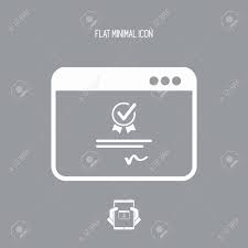 Consulte nossos preços e postos de atendimento em são. Certificado Digital Icono De Vector Para Sitio Web O Aplicacion De Computadora Ilustraciones Vectoriales Clip Art Vectorizado Libre De Derechos Image 74677567