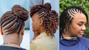 It can feel like a struggle to find new ways to style your natural hair. 18 Flat Twist Styles For Natural Hair That Ll Liven Up Your Hair Routine Zaineey S Blog