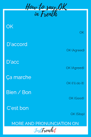 10 Ways To Say Ok In French Just French It Learn French Learn French Basic French Words Teaching French