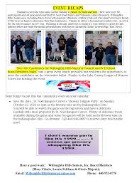 E-NEWSLETTER VOLUME 134 FRIDAY, OCTOBER 13, 2023  NEWSLETTER@WILLOUGHBYHILLS-OH.GOV MAYOR GARDNER'S REPORT