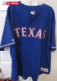 Majestic men's texas rangers coolbase jersey royal. Mlb Texas Rangers Jersey Majestic Size 3xl Euc Ronsusser Com