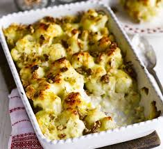 Cauliflower Cheese With Walnuts Crumbs Recipe Baked Cauliflower Recipe Bbc Good Food Recipes Cauliflower Cheese