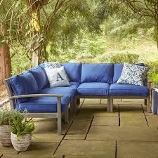 Birch Lane Outdoor Furniture Cushions Rossi Sectional With Cushions Birchlane Patio Sectional Outdoor Sofa Backyard Seating
