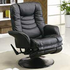 The backrest of the chair reclines back to a certain angle and a comfortable footrest lifts from the front. Leather Swivel Recliners Ideas On Foter
