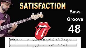 Satisfaction Rolling Stones How To Play Bass Groove Cover With Score Tab Lesson Youtube Bass Guitar Lessons Bass Guitar Practice