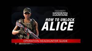 Follow me on twitch for daily livestreams: . Alexia Valenzuela How To Unlock Alice Call Of Duty Modern Warfare Warzone Youtube