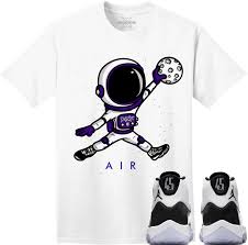 Download Jordan 11 Concord Sneaker Tees Shirt To Match Jordan Concord 11 Shirt Full Size Png Image Pngkit