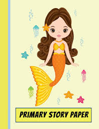 See more ideas about ruled paper, paper, paper clip. Primary Story Paper A Write Draw Composition Notebook Mermaid Yellow Activity Books Mermaid Band 6 Amazon De Usa Bizcom Fremdsprachige Bucher