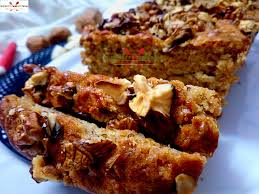 Banana walnut cake is a ridiculously easy one layer ultra moist banana cake loaded with flavor and topped with a rich cream cheese frosting. Bless My Food By Payal Whole Wheat Banana Walnut Cake Vegan Banana Walnut Cake Recipe Banana Walnut Cake Recipe