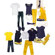 Family Pictures Navy Blue Mustard Yellow And White Family Pictures What To Wear Family Photoshoot Outfits Family Photo Outfits