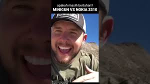 HP TERKUAT DI DUNIA VS MINIGUN (Gatling gun)!! Apakah nokia ini berhasil  bertahan?!