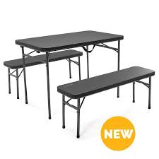 Barbieri 3 piece coffee table set. Ironside 3pc Recreation Table Set Oztrail