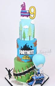 Fortnite Birthday Cake Made With Satin Ice Fondant Smash Cakery Birthday Fun Birthday Party Birthday Party Games