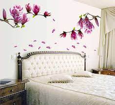 ★ your decal will be printed as same as the second display image. Purple Magnolia Flowers Wall Stickers Decals Wall Decals