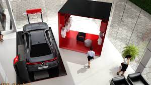 thiết kế 3d showroom vinfast vans showroom