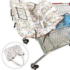 Buy Shopping Cart Covers For Baby High Chair Cover Baby Cart Cover With Cushion Shopping Cart Seat Cover Baby Grocery Cart Cushion For 6 Months To 3 Years Old