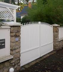 Poullan Portail Battant Blanc Ral 9016 Portail Aluminium Portail Aluminium Portail Battant Alu Portail Alu