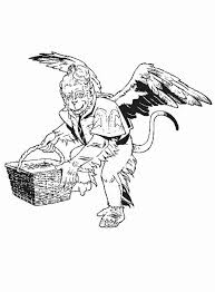 Monkeys Wizard Oz Coloring Pages To Print Sketch Coloring Page Monkey Coloring Pages Winged Monkeys Wizard Of Oz Color