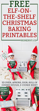 Free Elf On The Shelf Christmas Baking Printable Set Christmas Cookies Elf On The Shelf Elf Awesome Elf On The Shelf Ideas