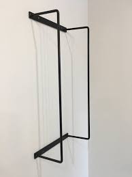 Metal Bath Towel Holder Powder Coated Matte Black Solid Etsy Bathroom Towel Storage Towel Holder Bathroom Metal Towel Racks