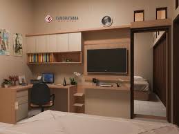 3 desain kamar tidur sederhana modern. Desain Kamar Tidur Dan Ruang Kerja Cek Bahan Bangunan