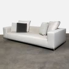 57.5 x 345 x 195 cm; B B Italia Cream Libeccio Fabric George Sofa By Antonio Citterio Modern Resale Https Www Modernresale Com Prod Upscale Furniture Sofa Consignment Furniture