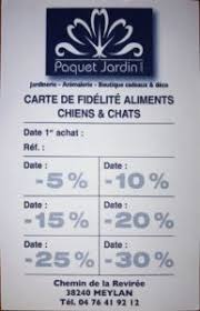 Nos Cartes De Fidelite Paquet Jardin