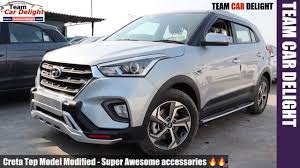 A change to something, usually to improve it: Hyundai Creta 2018 Modification Top Model All Interior Exterior Accessories With Price Youtube
