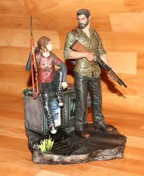 The Last of Us Post Pandemic Edition Joel & Ellie Statue PS3 Rare