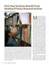 PDF) First year students benefit from reading primary research ...