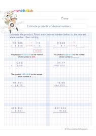 2 digits times 1 digit. Multiplying Decimal Worksheets For Grade 5 Pdf With Answers Fifth Grade Printable Multiplication With Decimals Pdf