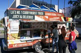 Photograph courtesy of the no.1 currywurst truck. Currywurst Food Truck Menu