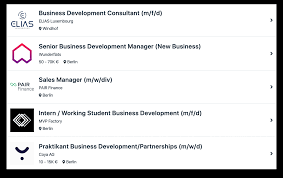 People in business development manager jobs have one sole purpose and that is to identify leads, pitch their academically speaking, those with a 2:1 degree in finance, marketing, or business management are usually sought after when it comes to business development and will often be. Find Your Business Development Job In Berlin Today Moberries