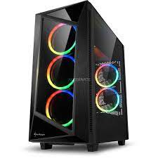 Wer schnell ein gutes und bezahlbare gehäuse sucht, ist mit dem produkt auf der sicheren seite. Sharkoon Rev200 Tower Gehause Schwarz Gehartetes Glas