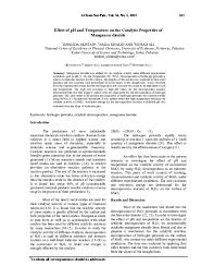 It can be widely used in the synthesis of fine chemicals and the treatment of tap water and waste water. Pdf Effect Of Ph And Temperature On The Catalytic Properties Of Manganese Dioxide Naila Khalid Academia Edu