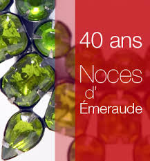 Noces de nacre les noces de nacre sont un témoignage en ce qui concerne l'anniversaire de mariage, aucun cadeau n'. Noces D Emeraude 40 Ans De Mariage