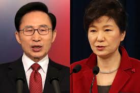 이명박과 박근혜에 대한 이미지 검색결과