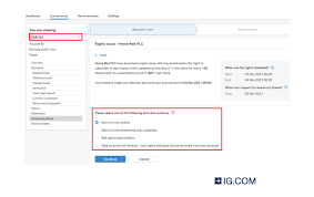 How Do I Elect On A Rights Issue Or Open Offer Via Myig | Ig Uk