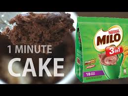 one minute milo chocolate mug cake