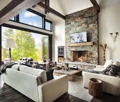 This Beautifully Designed Rustic Modern Dwelling Is The Creative Imagination Of Modern Rustic Living Room Modern Rustic Decor Living Room Rustic Home Interiors