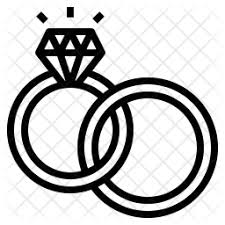 wedding rings icon of line style available in svg png eps ai icon fonts wedding rings icon