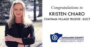 Congratulations to Chatham Village Board Trustee Elect Kristen ...