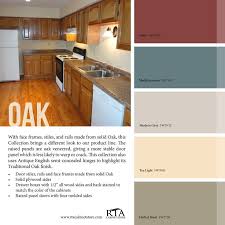 Color Palette To Go With Our Oak Kitchen Cabinet Line Kitchen Wall Colors Trendy Kitchen Colors Light Oak Cabinets