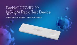 One on the tophalf and one on the bottom half. Panbio Covid 19 Igg Igm Rapid Test Point Of Care Abbott